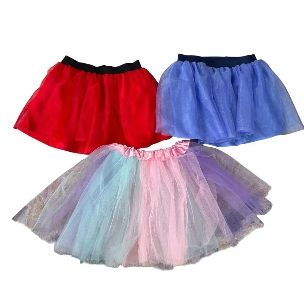 Set of 3 girls tutu skirts size 4T two of them Disney